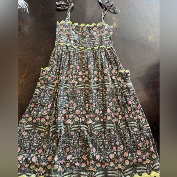 Juliet Dunn London Green Maxi Dress Size 1/Small - Picture 1 of 5